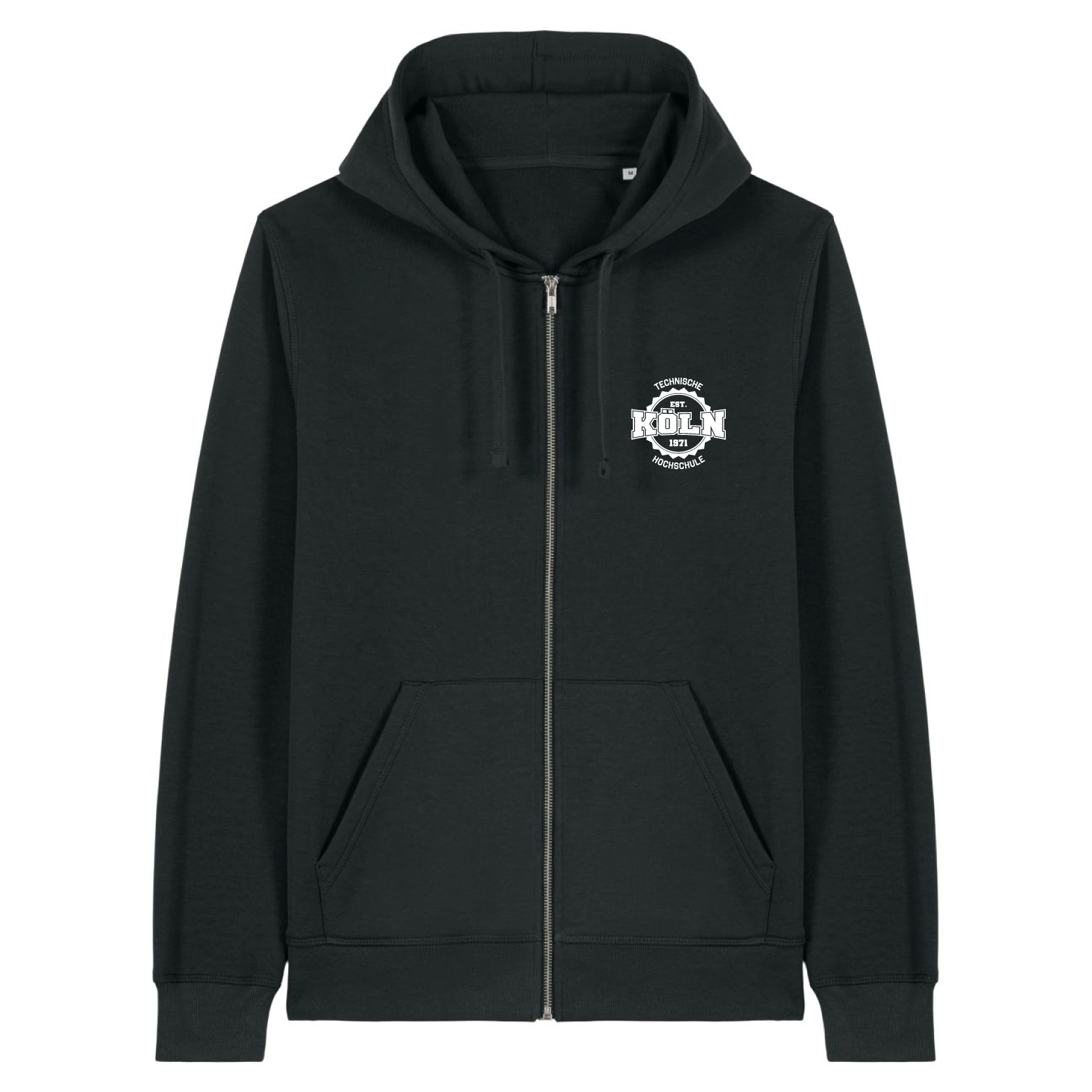 Zipp-Jacke, schwarz